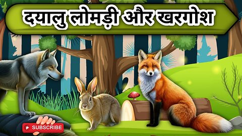 दयालु लोमड़ी और खरगोश/Lomdi Aur Khargosh Kids Moral Story/KF Learning Hub#ytshorts #fypシ