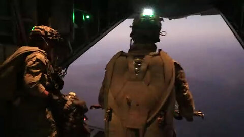 1st SFG (A) Green Berets high altitude-high opening jump and infiltration training B-roll package