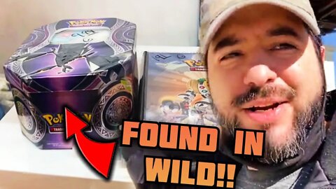 RANDOM POKEMON TIN FULL OF CARDS FOUND IN WILD!! WHAT DID WE GET!?! | 8-Bit Eric