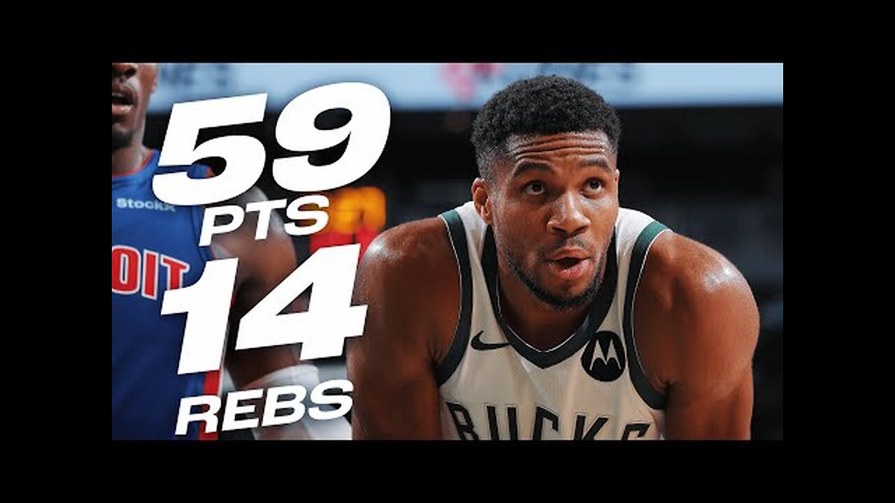 Giannis Antetokounmpo ERUPTS For 59-PT DOUBLE-DOUBLE! 🔥_ November 13, 2024