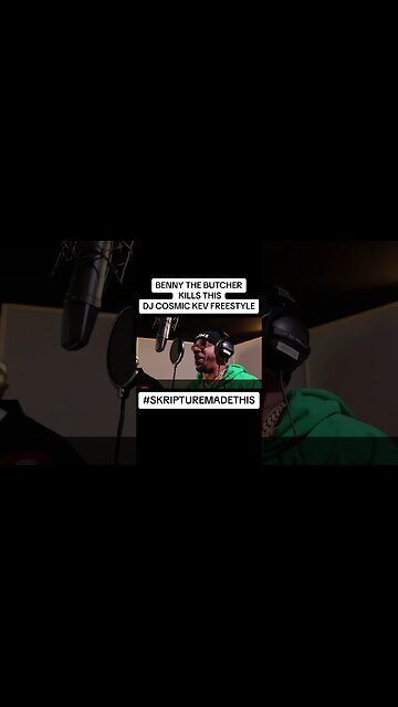 REMIX: BENNY THE BUTCHER Freestyling on DJ COSMIC KEV's SHOW