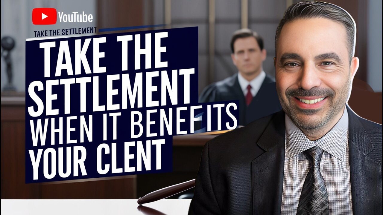 Take the settlement when it benefits your client.