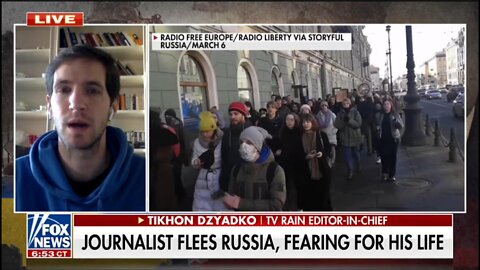 Tikhon Dzyadko exposes Russian Propagada TV Rain Mar. 12, 2022