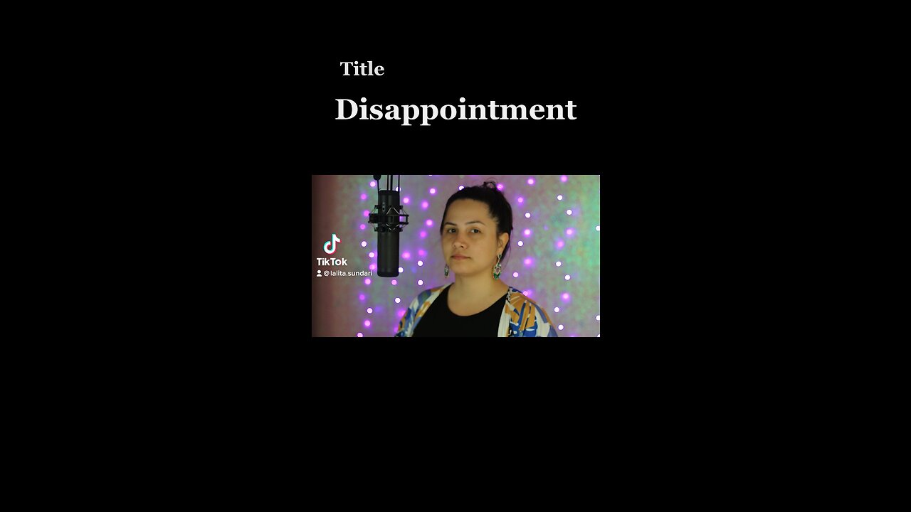 Disappointment