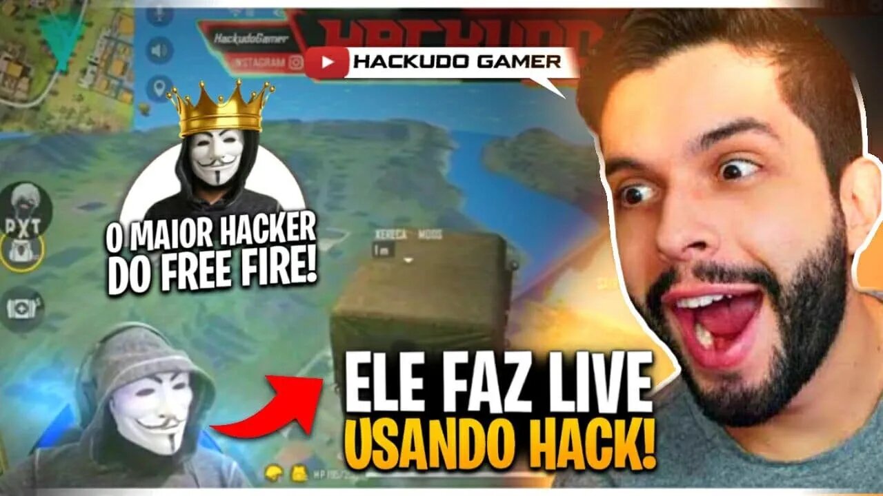 MOD MENU FF - HACKUDO GAMER - LIVE DE HACK - FFF AO VIVO - HACK