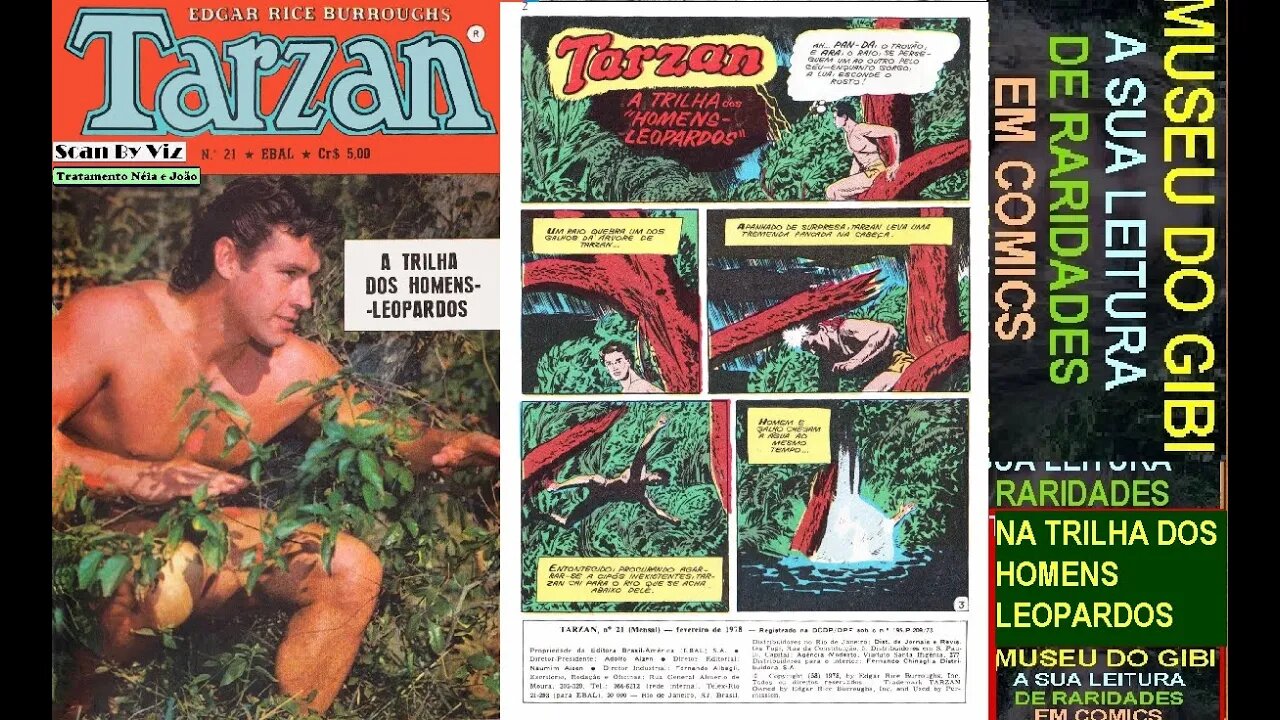 TARZAN FORMATINHO 21 OS HOMENS LEOPARDOS#MUSEUDOGIBI #quadrinhos #comics #manga