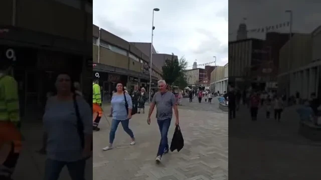 Arnold Martin preaching the Gospel in Barnsley.