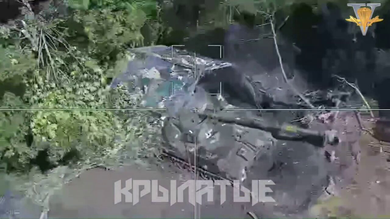 The destruction of a Ukrainian 155-mm self-propelled gun M109A3GN by Lancet kamikaze drones