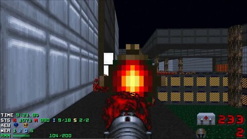 Doom 2 NoReason's Speedmaps 3 Level 18 UV with 105% in 16:47