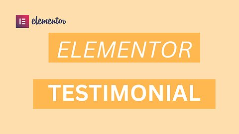 How to Create Amazing Testimonials For WordPress Website using Elementor Pro Testimonials Widget