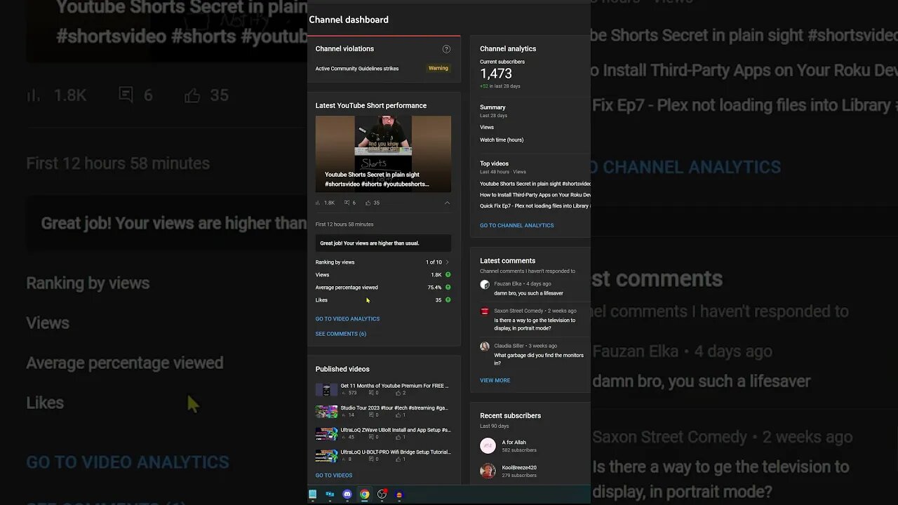 Youtube Shorts View Trick Results #shortsvideo #shorts #youtubeshorts #views #remix