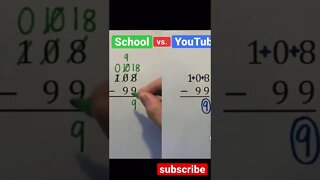 school math vs youtube math