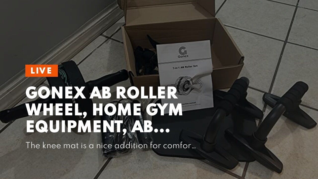 Gonex Ab Roller Wheel, Home Gym Equipment, Ab Wheel for Abdominal & Core Strength Training with...