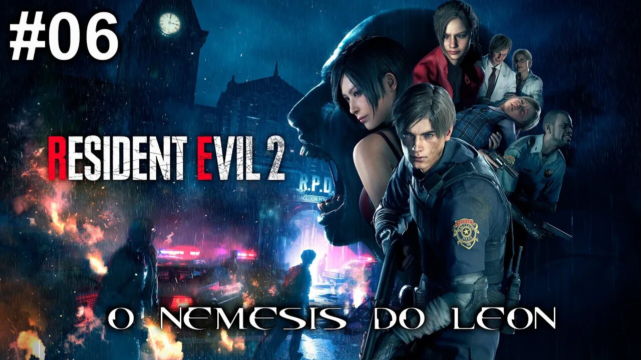 RESIDENT EVIL 2 REMAKE #06 - O nemesis do leon# LEON