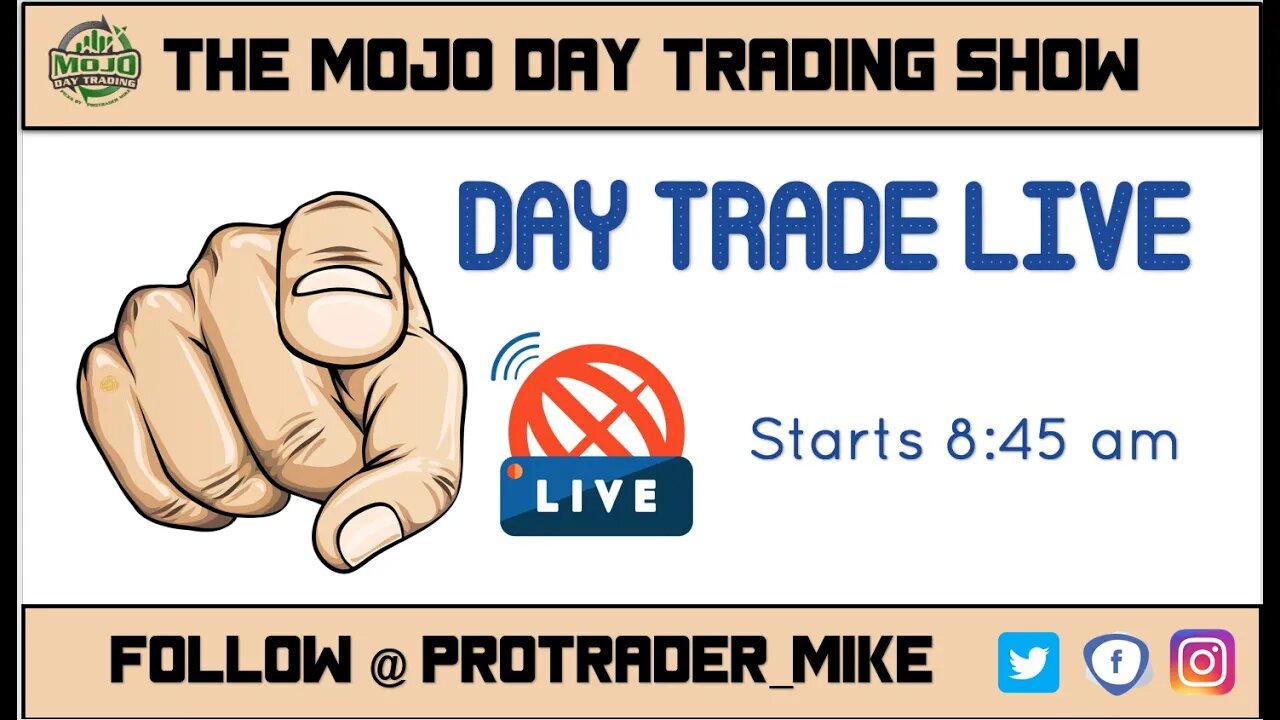 DAYTRADING LIVE WITH NO CHARTS