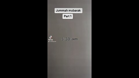 JUMMAH MUBARAK PART 1
