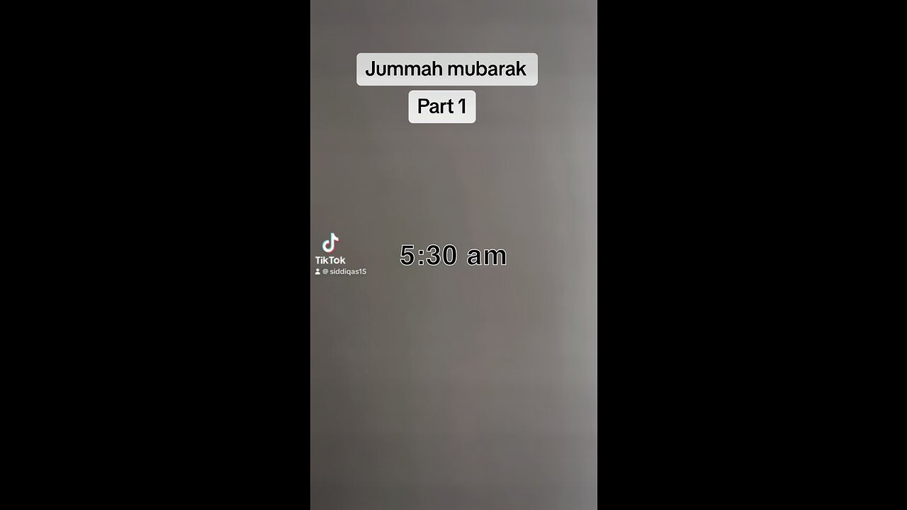 JUMMAH MUBARAK PART 1