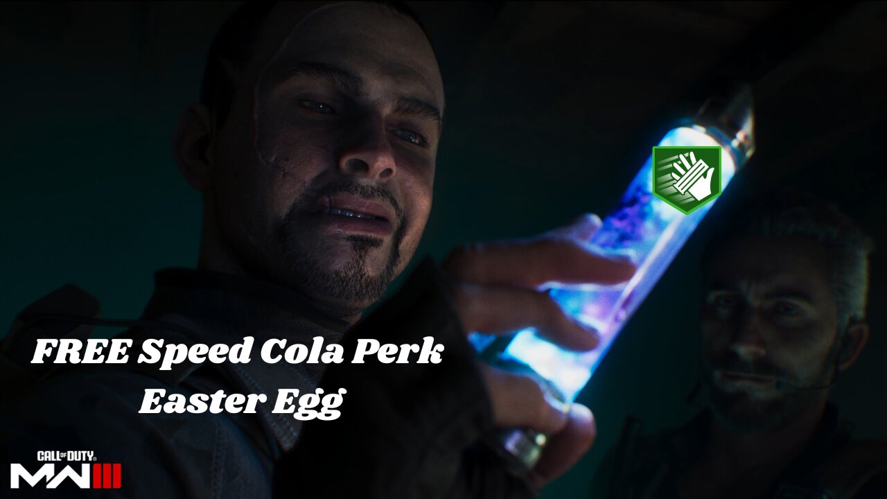 Modern Warfare III Zombies FREE Speed Cola Perk Easter Egg