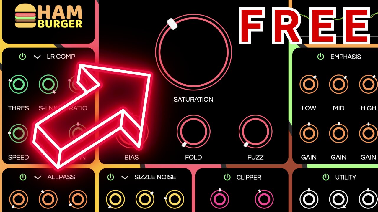 Free Distortion & Dynamics Plugin Tastefully Saturate Any Sound | Hamburger FIRST LOOK