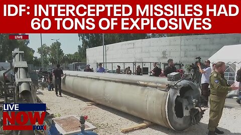 Israel-Iran conflict: IDF shows intercepted Iran ballistic missile, '110 fired' | LiveNOW from FOX