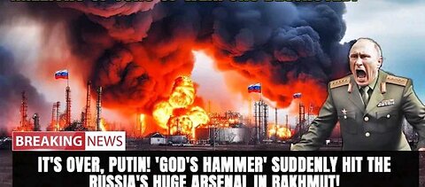 It's over, Putin! 'God's Hammer' suddenly hit the Russia's huge arsenal in Bakhmut!