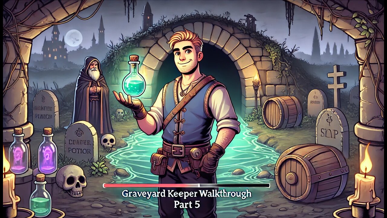 Graveyard Keeper Walkthrough Part 5 Discovering the Swamp & Unlocking Alchemy!