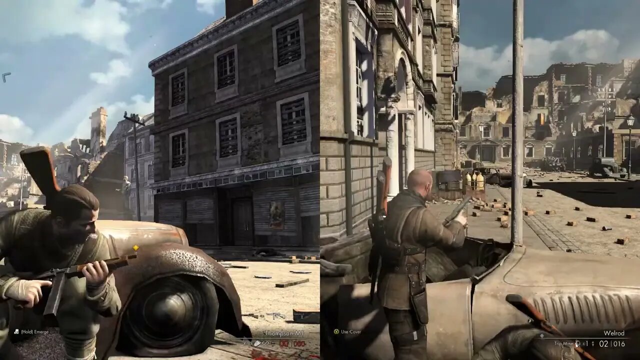 Sniper Elite V2 Multiplayer - Splitscreen Coop [Gameplay #1]