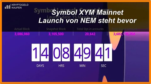 Symbol XYM Mainnet Launch von NEM steht bevor