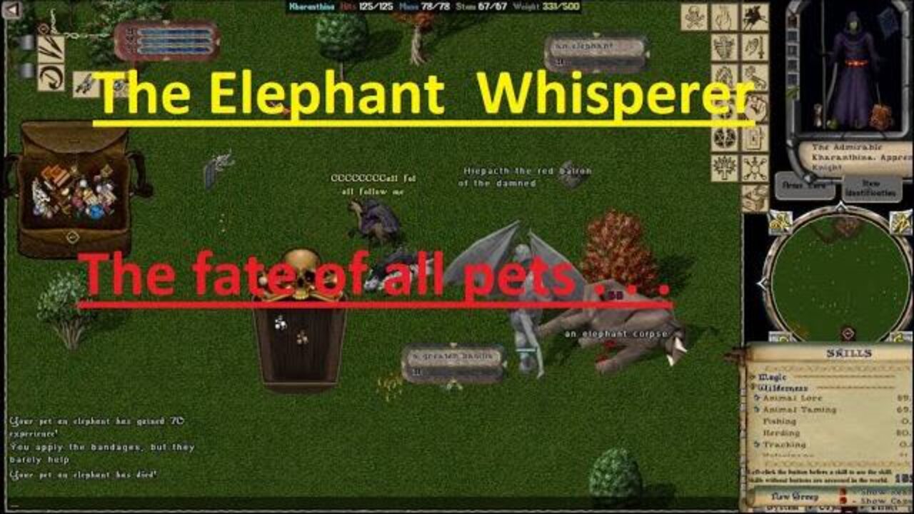 #Ultima Online Adventures - The Elephant Whisperer Greatest Hits - Elephant Escapades Compilation UO