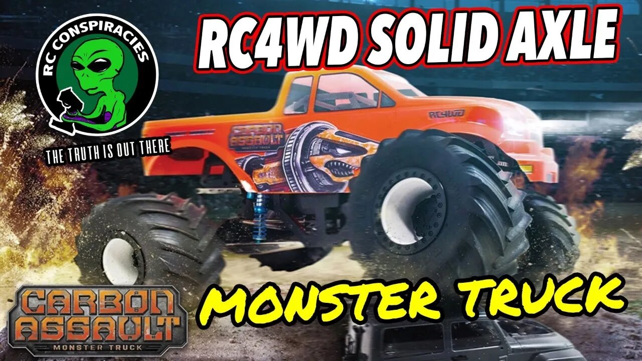 RC4WD Carbon Assault Solid Axle Monster Truck