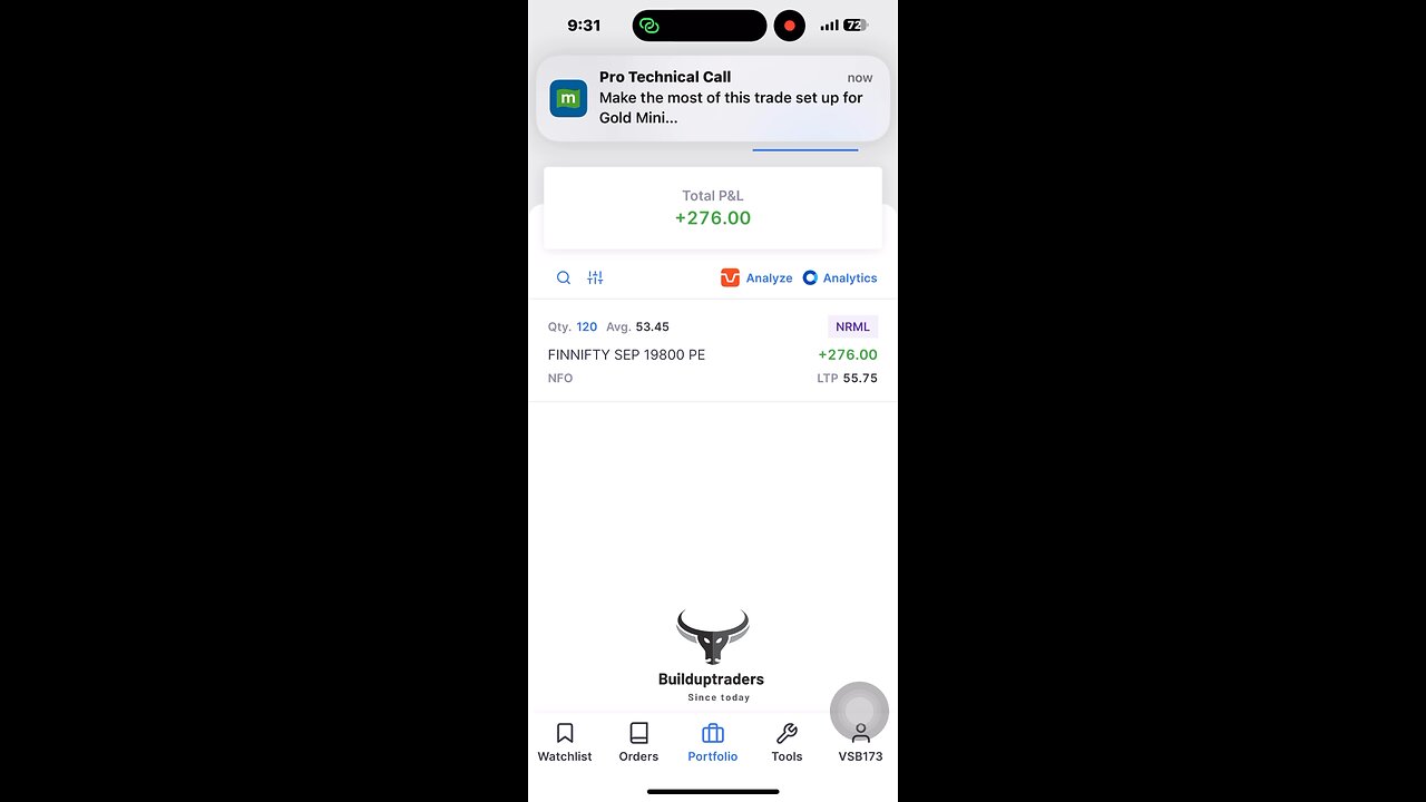 Live option trading | builduptraders | fin nifty trading
