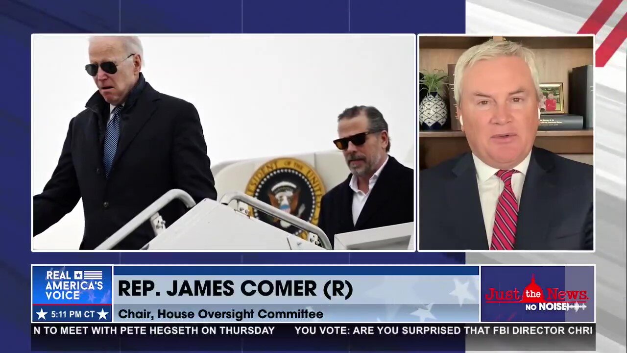 Rep. James Comer vows to hold Deep State actors complicit with Biden family schemes accountable