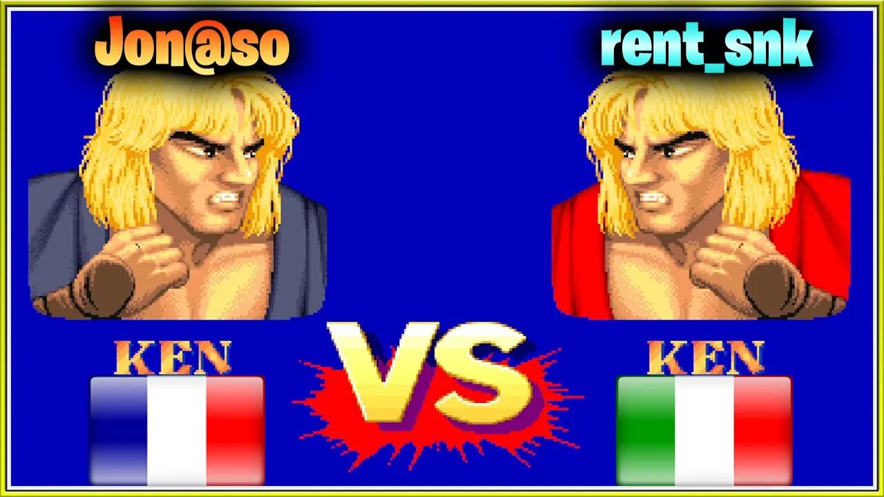 Street Fighter II': Champion Edition (Jon@so Vs. rent_snk) [France Vs. Italy]