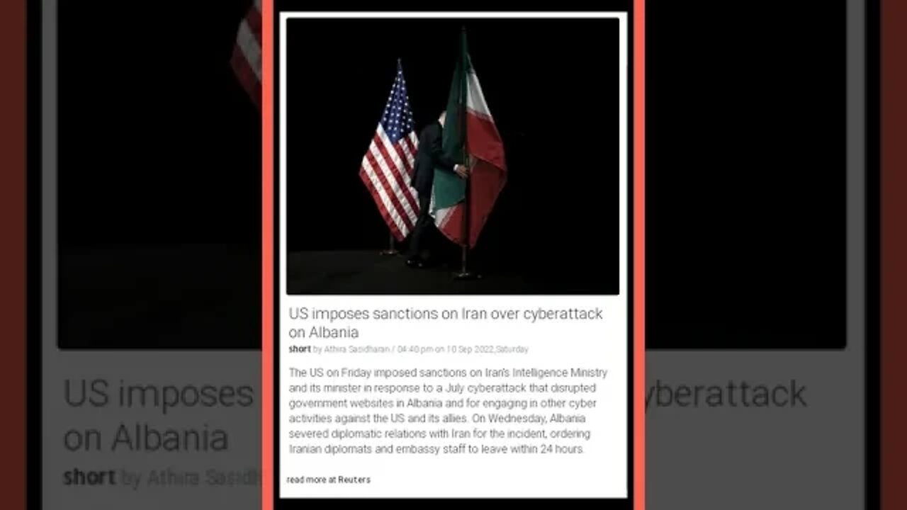 The US is at it again! This time they're imposing sanctions on Iran over a cyberattack on Albania