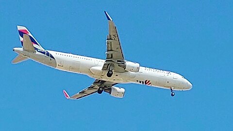 Airbus A321 PT-MXF vindo de São Luís do Maranhão para Fortaleza