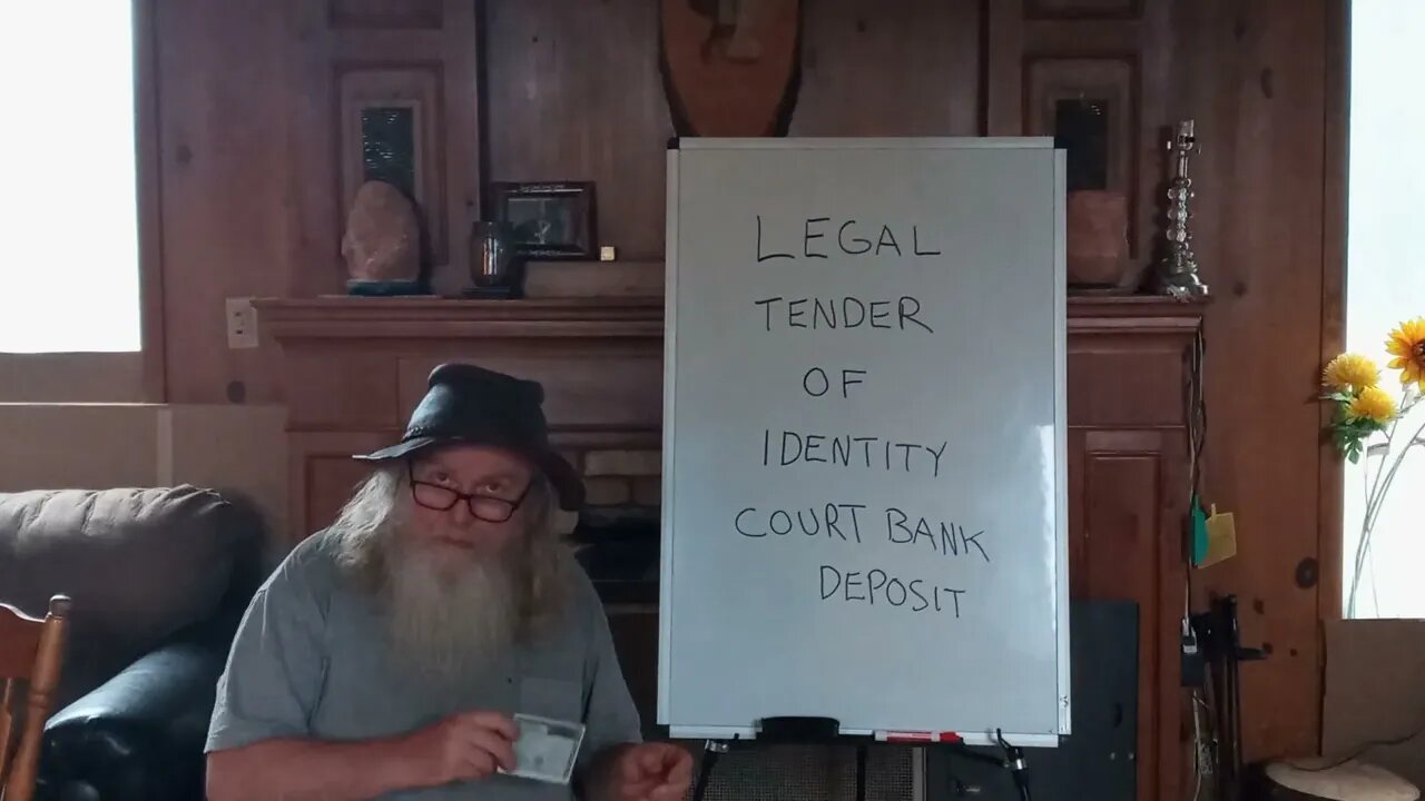 LEGAL TENDER OF IDENTITY COURT BANK DEPOSIT