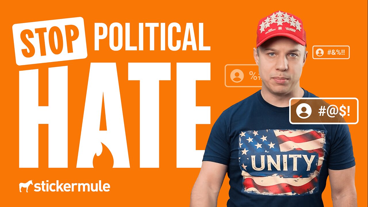 Sticker Mule CEO on political hate