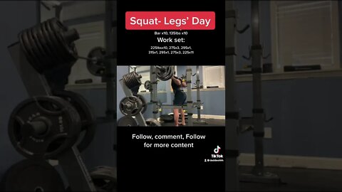 Squat routine- progressive overload