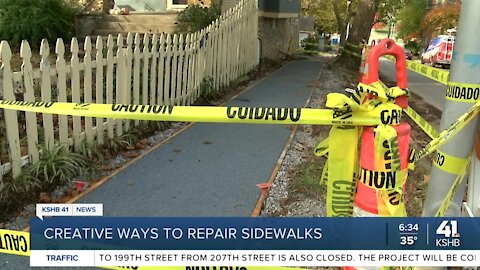 Creative ways to repair sidewalks