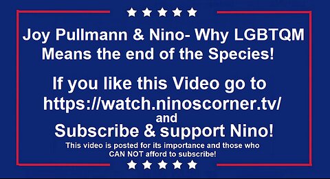 Joy Pullmann & Nino- Why LGBTQM Means the end of the Species!