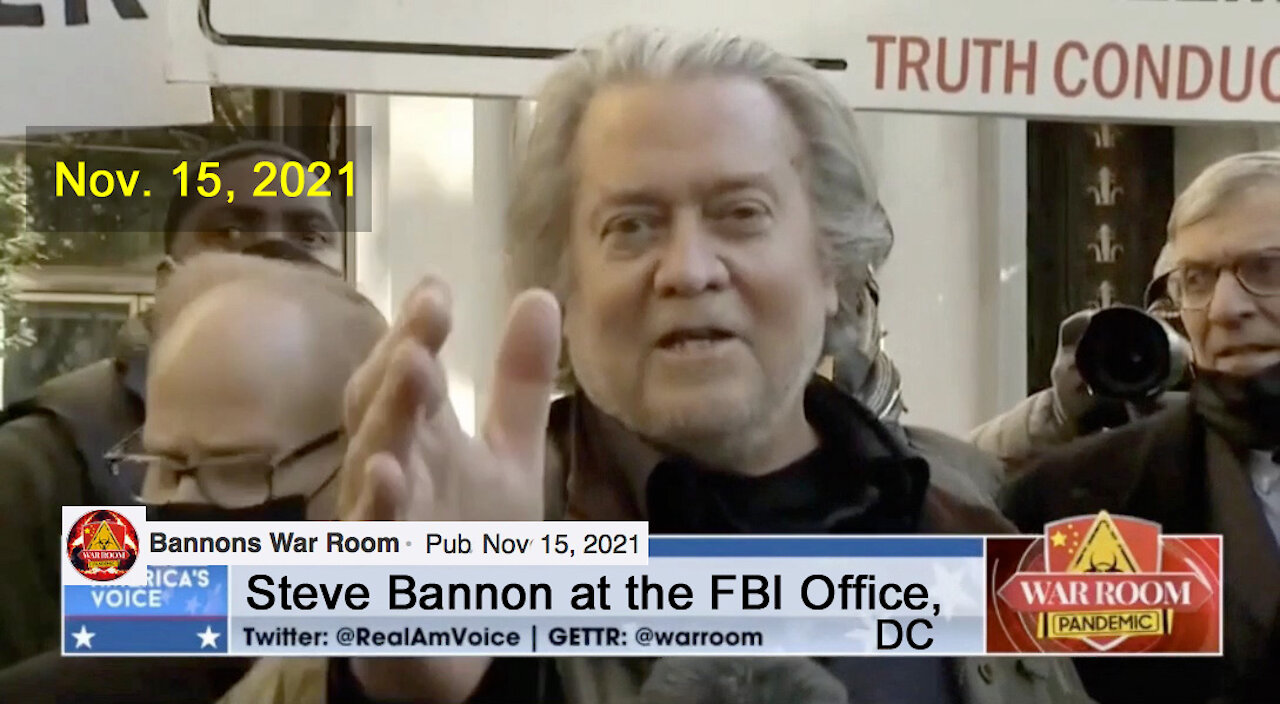Steve Bannon - Misdemeanor Treated Like a Criminal Charge at the FBI