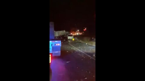 Massive pileup on highway 94 in Wisconsin