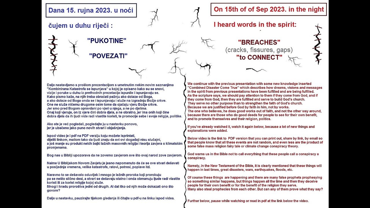 Pukotine povezati - Breaches to connect - 15.9.2023.