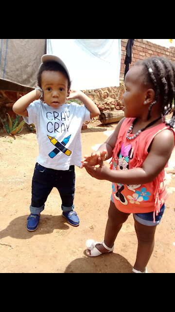 KIds Vibing to a amapiano hit song
