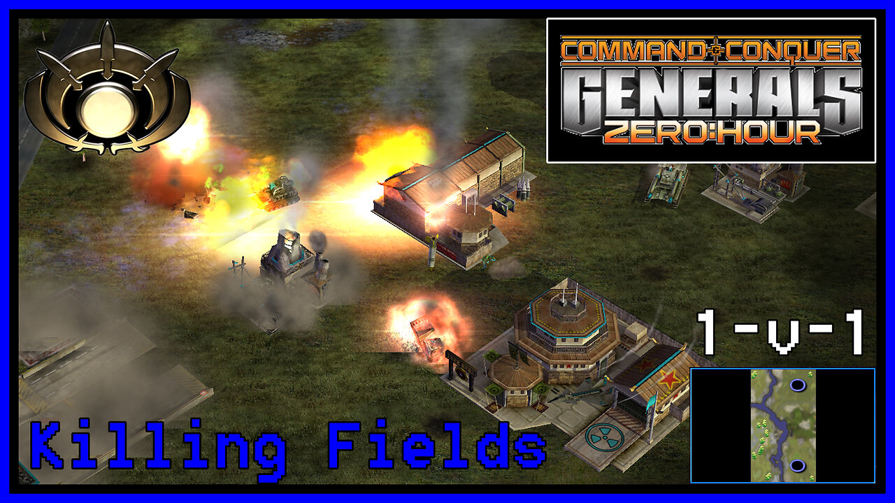 C&C Generals Zero Hour | Stealth General | 1v1 | Killing Fields