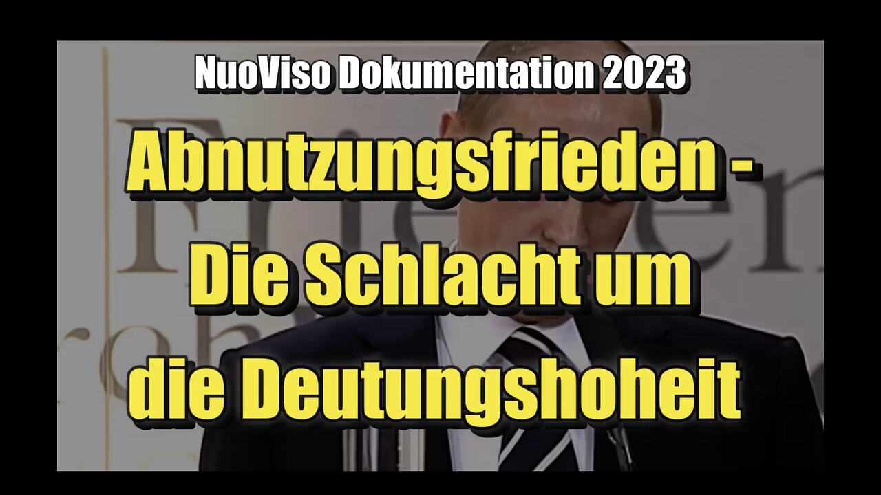 🟥 Abnutzungsfrieden - Die Schlacht um die Deutungshoheit (Dokumentation ⎪ 2023)