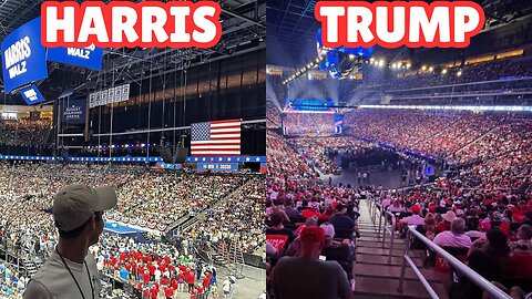 Trump *SELLS OUT* the same arena Kamala couldn't fill