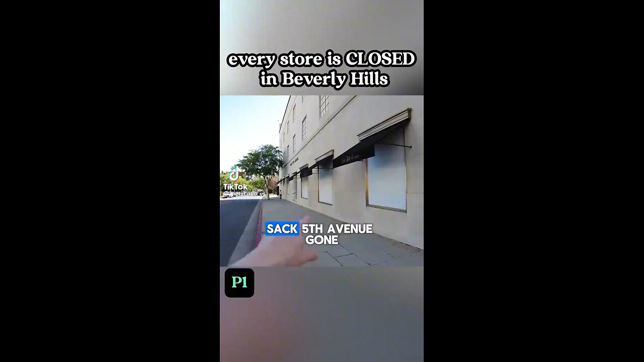 Every store in Beverly Hills is closed