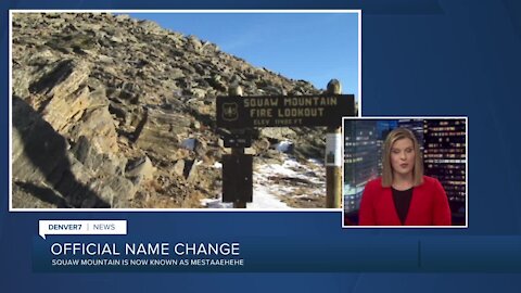 Officials approve Squaw Mountain name change, will now be known as Mestaa’ėhehe Mountain