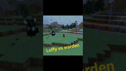 Luffy vs Warden no Minecraft quem vence? #minecraft #luffy #warden #luta